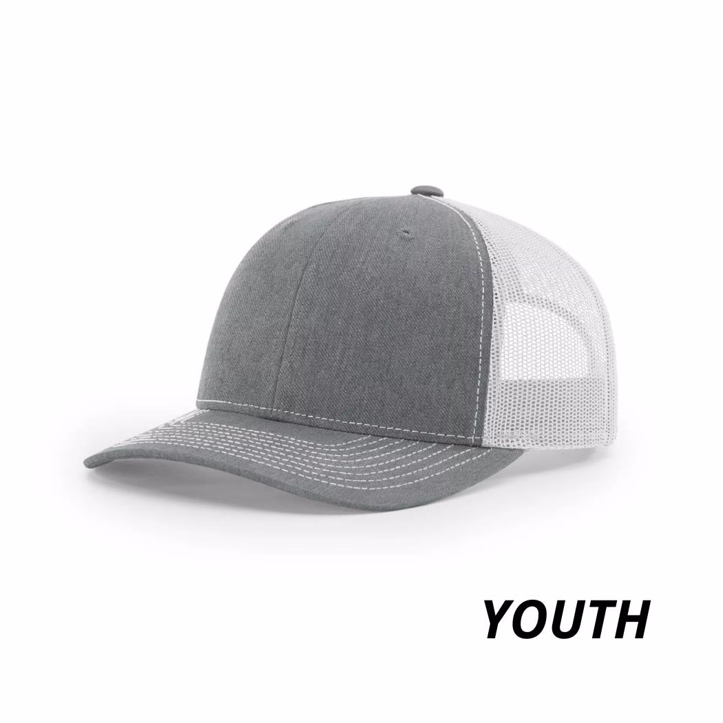 Heather Grey/White - Niños - Richardson 112 Youth
