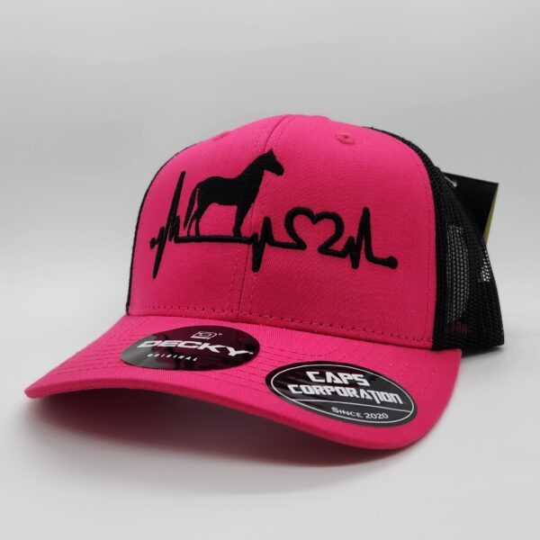 Rosado Puro/Negro - Caballo Corazón