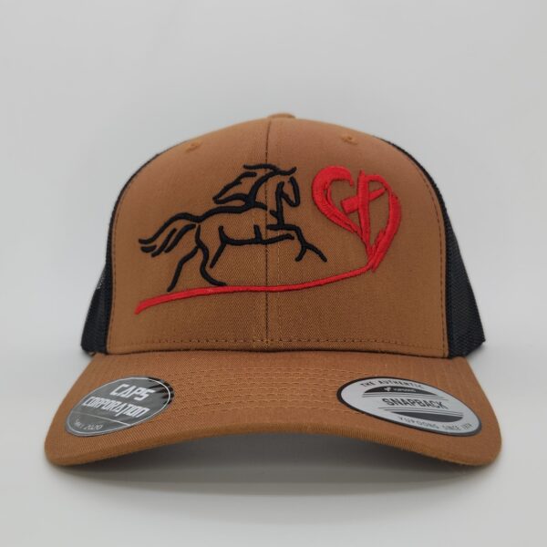 Caramelo/Negro - Yupoong - Caballo Cruz