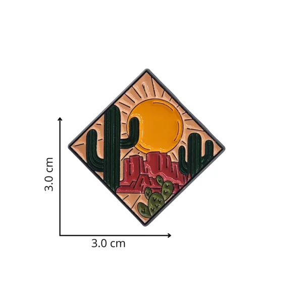 Pin para Gorra Vaquera - Cactus Desierto