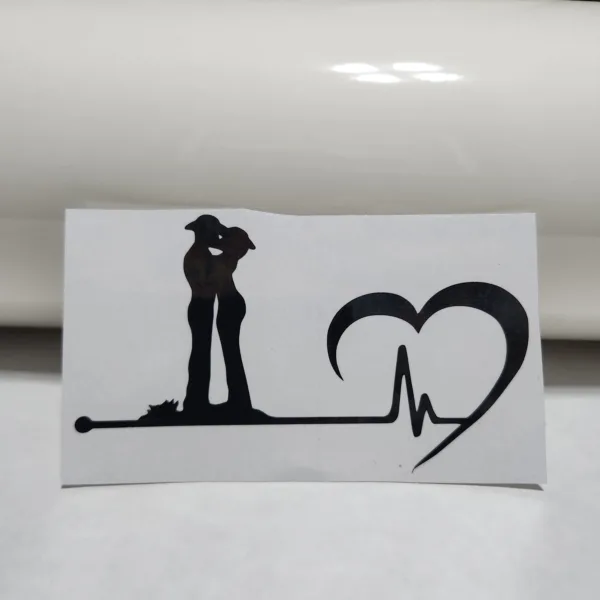 Sticker - Vaqueros sobre vida y Corazón - Negro