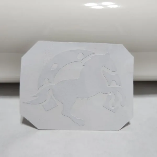 Sticker - Caballo Herradura - Blanco
