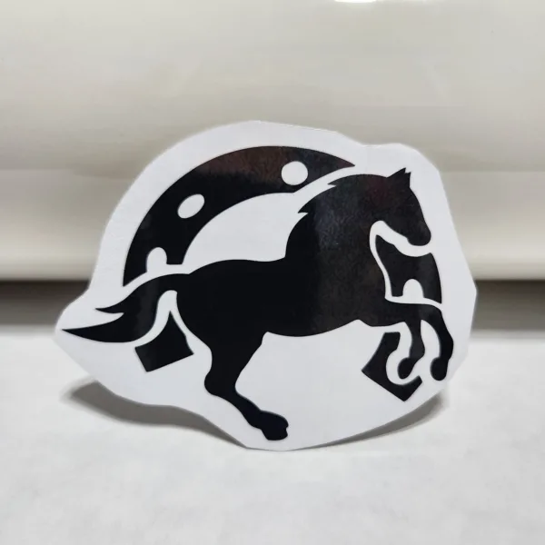 Sticker - Caballo Herrradura - Negro