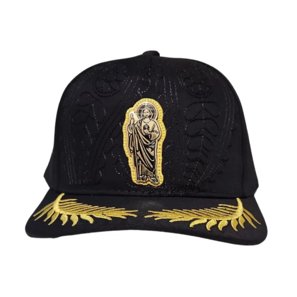 Gorra de San Judas Tadeo con Pin Metálico Frontal