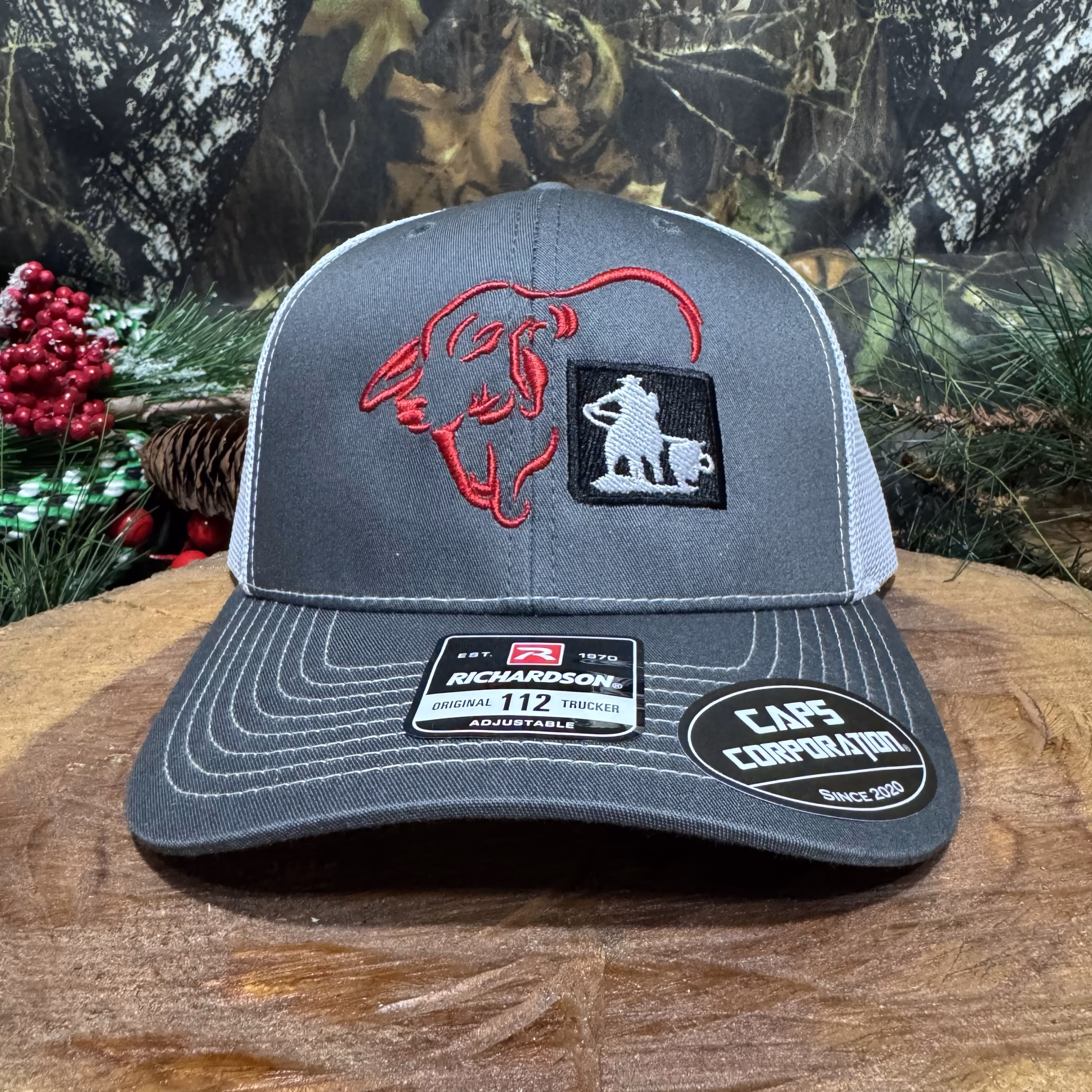 Gorra Richardson - Gris Oscuro/Blanco - TorosCap Rodeo