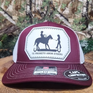 Gorra Richardson - Rojo Vino/Blanco - Pareja - Hombre enlaza vaquera