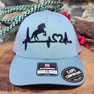 Gorra Richardson-Aqua/gris-Línea de vida/caballo