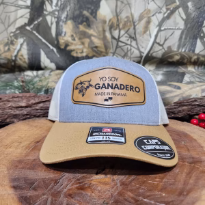 Gorra Richardson – Mostaza/gris  /crema-Yo soy Ganadero