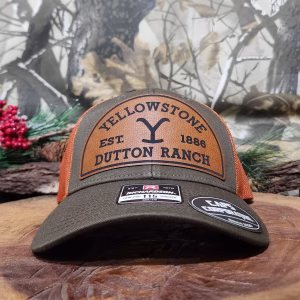 Gorra Richardson-Verde Olivo/naranja-Yellowstone