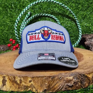 Gorra Richardson-Gris claro/azul-Bull riding