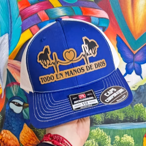 Gorra Richardson –Azul/blanco -Caballos - En manos de Dios